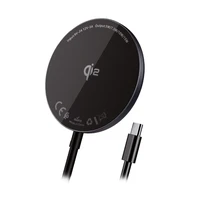 Blavec indukcinis įkroviklis BQI-03 Qi2 15W magnetinis Magsafe (BQI03-QI2MB) juodas