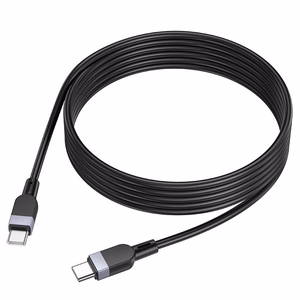Silikoninis Laidas USB C to USB C Hoco 3A 60W 3 m X109 juodas