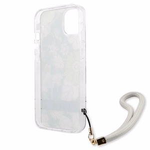 Guess GUHCP13MHFLSN iPhone 13 6.1" žalias/žalias kietas dėklas Gėlių Dirželis