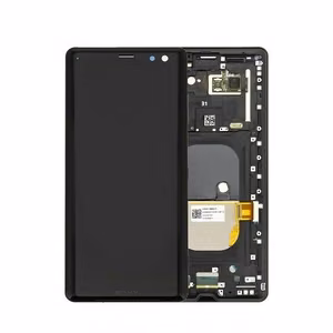 LCD ekranas Sony Xperia XZ3 H8416/H9436 su lietimo ekranu su rėmeliu juodas originalus (naudotas Grade B)