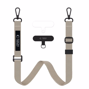 TECH-PROTECT C6S virvinis crossbody dirželis kreminė