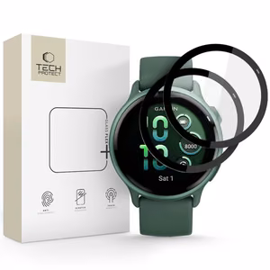 Tech-Protect Glass Flex+ 2 dalių hibridinis stiklas Garmin Vivoactive 6 - juodas