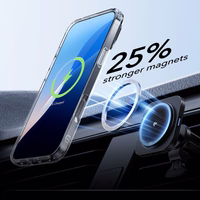 ESR Classic Hybrid Kickstand Halolock MagSafe dėklas rinkinys su stovu + grūdintas stiklas iPhone 16 Pro - skaidrus