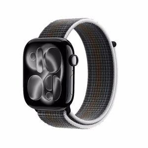 Crong Nylon sportinis Apple Watch dirželis, 44/45/46/49 mm, „Midnight Run“