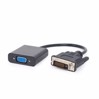 Gembird A-DVID-VGAF-01 vaizdo kabelio adapteris 0,2 m DVI-D VGA (D-Sub) Juoda