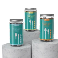 Devia kabelis Kintone V2 EC406 USB - Lightning 1,0 m 2,1A baltas rinkinys 30 vnt.