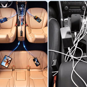 Orico ChargeClip 108W automobilinis įkroviklis 2x USB-A + 4x USB-C su spaustuku - juodas