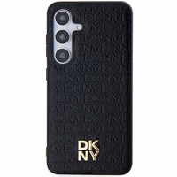 DKNY Odinis raštas metalo logotipas MagSafe dėklas telefonui skirtas Samsung Galaxy S24 - juodas