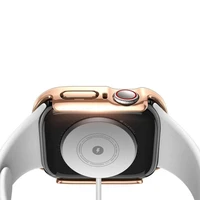 LCD apsauginis stikliukas/dėklas Dux Ducis Hamo Apple Watch 45mm rožinis