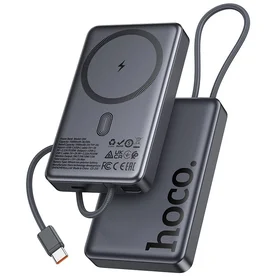 Išorinė baterija Power Bank Hoco Q44 20W Magnetic 10000mAh juoda