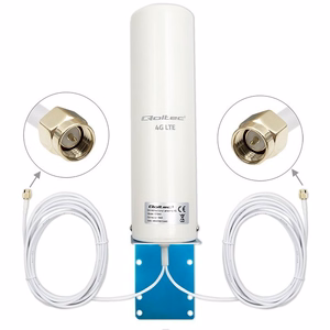 Qoltec 57044 4G LTE DUAL visakryptė lauko antena, 5 dBi