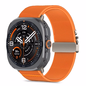 Tech-Protect Nylon Clasp dirželis, skirtas „Samsung Galaxy Watch Ultra 47 mm“ – oranžinis