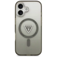 GUESS dėklas telefonui IPHONE 17 suderinamas su Magnetine GUHMP17SHGTMLCGA (IML Gradient W/ Triangle Logo) chaki