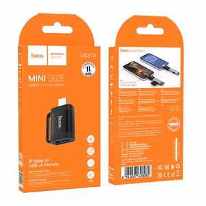 OTG adapteris Lightning į USB A Hoco UA31A juodas