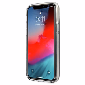 Guess GUHCP12LPCUGLSBL iPhone 12 Pro Max 6.7" mėlynas kietasis dėklas Glitter Gradient Script