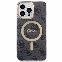 Guess 4G Magnetinis dėklas telefonui iPhone 14 Pro Max - juodas