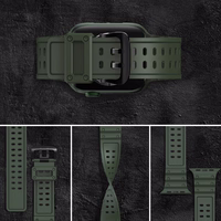 Dirželis Triple Protection Apple Watch 38 / 40 / 41 mm apyrankė – žalias