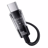 Baseus Gem USB A į USB C greitojo įkrovimo kabelis 1 m 100 W Juoda