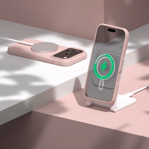 Etteri Silikoninis Mag dėklas for iPhone 17 Pro šviesiai rožinis