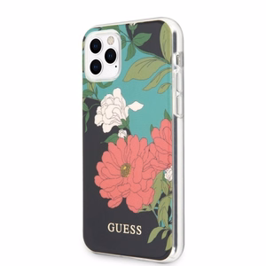 Guess GUHCN65IMLFL01 iPhone 11 Pro Max juodas/juodas N°1 Gėlių kolekcija