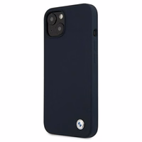 BMW Silicone Signature dėklas telefonui iPhone 13 mini - tamsiai mėlynas