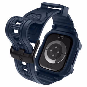 SPIGEN RUGGED ARMOR “PRO” V2 APPLE WATCH 10 / 11 (42 MM) tamsiai mėlynas