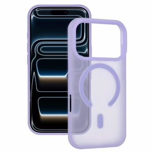 Tel Protect Mist Matte Magsafe dėklas Iphone 16, blyškiai violetinis
