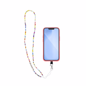 PIXIE telefoninis dirželis, telefono pakabukas / ilgis 68 cm (kilpoje 34 cm) / ant kaklo - karoliukai