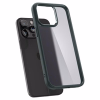 Spigen Ultra Hybrid dėklas telefonui iPhone 15 Pro Max - tamsiai žalias