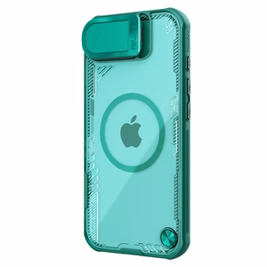 Магнитный чехол Nillkin Iceblade Prop с крышкой камеры и подставкой для iPhone 16e / 17e - зелёный