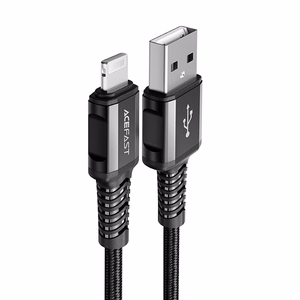 Acefast кабель MFI USB - Lightning 1.2m, 2.4A чёрный (C1-02 black)