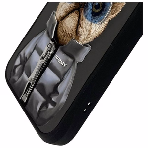 NIMMY dėklas COOL&CUTE 2.0 Šuo IPHONE 15 Pro juodas