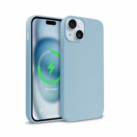 Crong Color Cover Magnetic - iPhone 15 MagSafe dėklas (mėlynas)