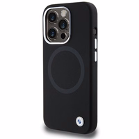 BMW parašo skystas silikonas Magnetinis dėklas telefonui iPhone 15 Pro Max - juodas