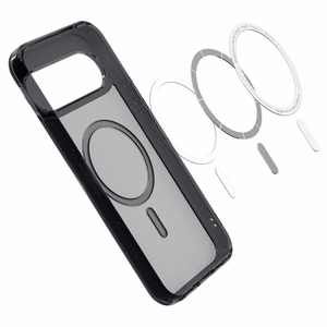 Spigen Ultra Hybrid Mag case for Google Pixel 10 Pro XL, with MagSafe, clear and black
