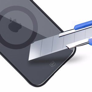 3mk Satin Armor Magnetinis dėklas telefonui su MagSafe iPhone 15 - permatomas su juodu rėmeliu