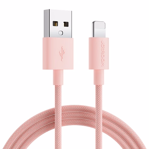 Joyroom Colorful duomenų kabelis S-2030M13 USB-A / Lightning 2.4A 2m - rožinis
