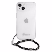 Guess GUHCP13SKPSBK iPhone 13 mini 5.4" Permatomas kietas dėklas Juodas Perlas