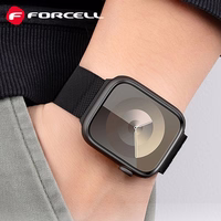 FORCELL F-DESIGN FA14 magnetinis nerūdijančio plieno dirželis APPLE laikrodžiui 38 / 40 / 41 mm rožinis