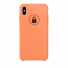 Dėklas "Silicone Case" skirtas iPhone X (XS) / Papaya / su įpakavimu