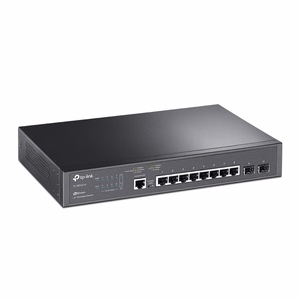 TP-Link JetStream TL-SG3210 tinklo komutatorius Valdomas L2/L3 Gigabit Ethernet (10/100/1000) 1U Juoda