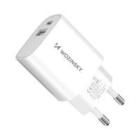 Wozinsky WGWCW USB-A USB-C 20W sieninis įkroviklis - baltas