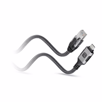 Techly ICOC U3C-RJ45-010 tinklo kabelis Sidabras, Juoda 1 m Cat6 F/UTP (FTP)