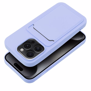 Kortelių dėklas telefonui IPHONE 15 Pro violetinis