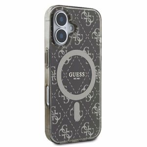 Guess IML 4G Background MagSafe iPhone 16 dėklas - rudas