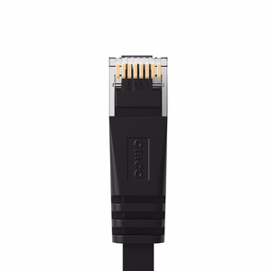 Orico PUG-C6B CAT6 1000Mbps RJ45 Ethernet Network Cable Internet LAN Flat 0.5m - Black