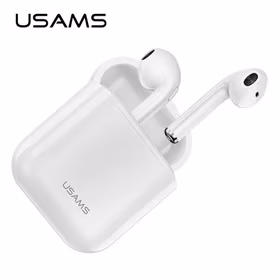 USAMS Ausinės Bluetooth 5.0 TWS LU series belaidės baltas BHULU01 (US-LU001)