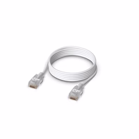 Ubiquiti UACC-Cable-Patch-EL-1M-W tinklo kabelis Permatomas, Balta Cat6