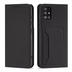 Magnet Card Case Case for Xiaomi Redmi Note 11 Pro Pouch Wallet Card Holder Black