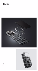 Benks Magnetinis Armor Vichy Kevlar Dėklas telefonui (BF65) iPhone 16 Pro juodas